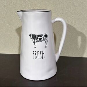 RAE DUNN 🐄 Ceramic Pitcher with Cow Design